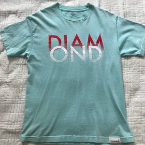 Mint Blue (M) Diamond Supply Co T-Shirt